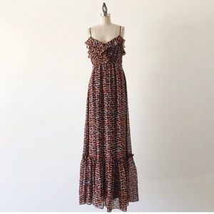Milly NY silk maxi dress